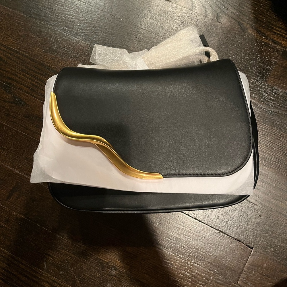 Donna Karan Elegant Black and Gold Women's Bag